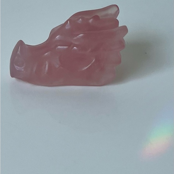 SOLD!
Rose Quartz Mini Dragon Head - Picture 3 of 13